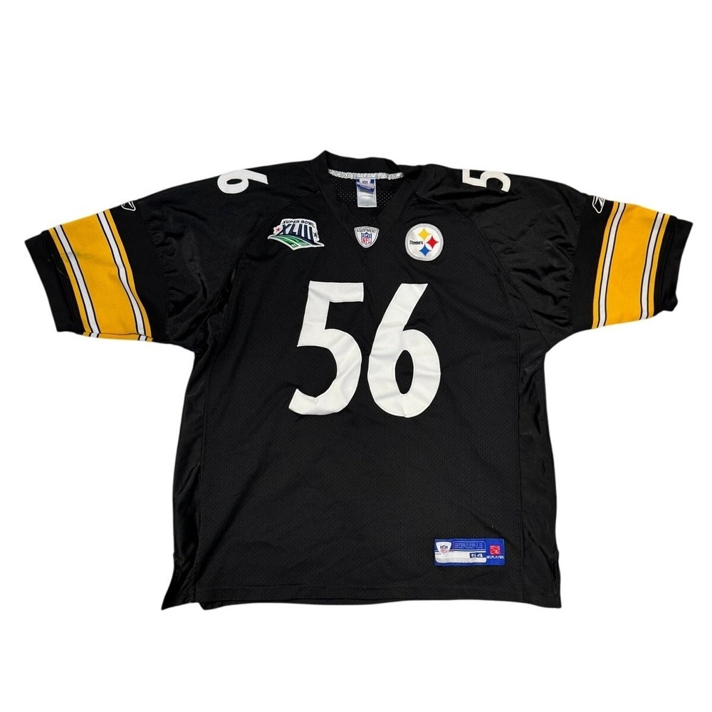 Reebok Stitched Lamarr Woodley Pittsburgh Steelers NFL Jersey Size 54